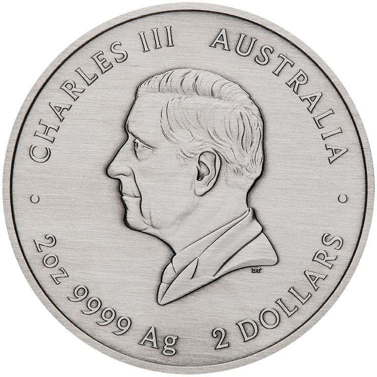 2025 $2 Emu Utingat 2oz Silver Coin