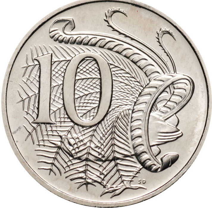 1984 LYREBIRD - 10c UNC - EX MINT SET