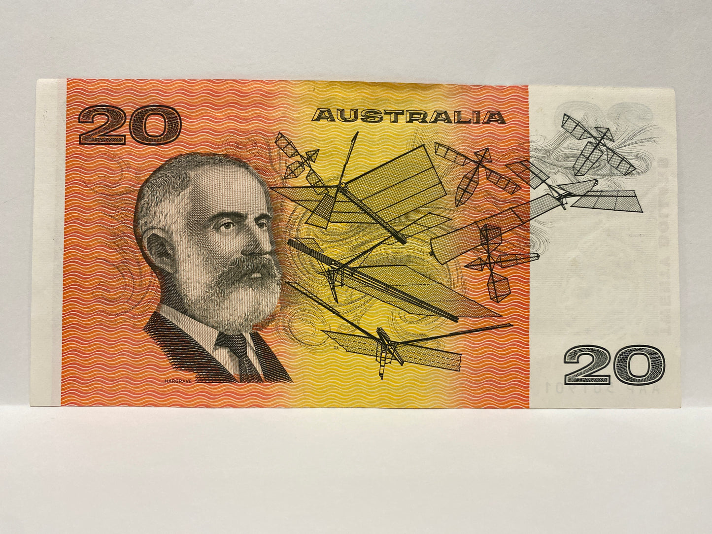 AUSTRALIA 1993 $20 PAPER BANKNOTE FRASER/EVANS ALMOST UNCIRCULATED