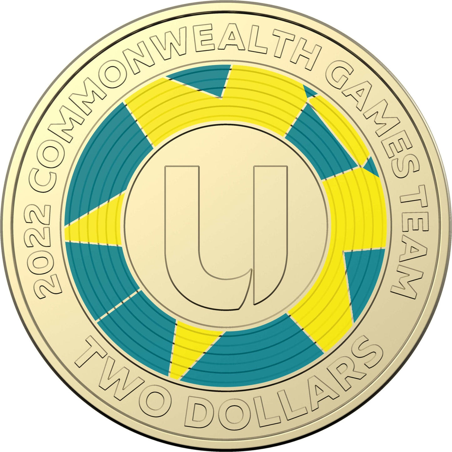 2022 Commonwealth Games Letter U $2 Coin - circulated