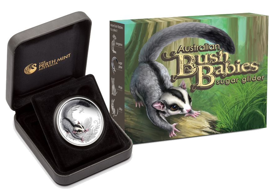 2010 Bush Babies - Baby Sugar Glider 1/2oz Silver Coin