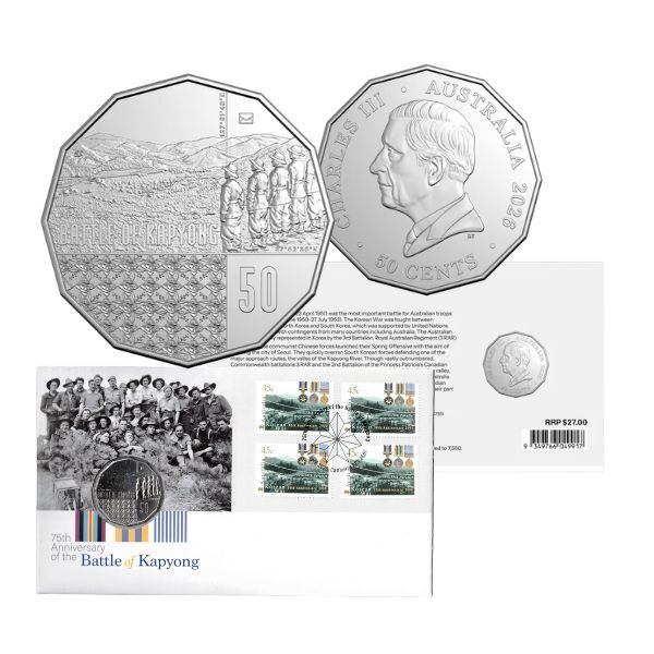 2026 50c Battle of Kapyong 75th Anniversary PNC Limited to 7,500 Made