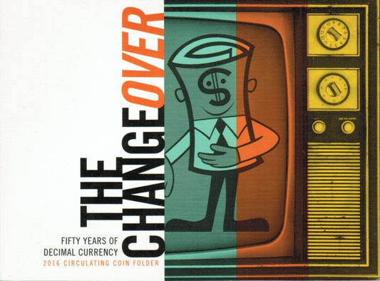 2016 The Changeover Push In Folder Fifty Years of Decimal Currency - EMPTY FOLDER