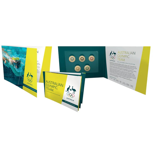 2016 RIO OLYMPICS 5 COIN SET $2 UNC