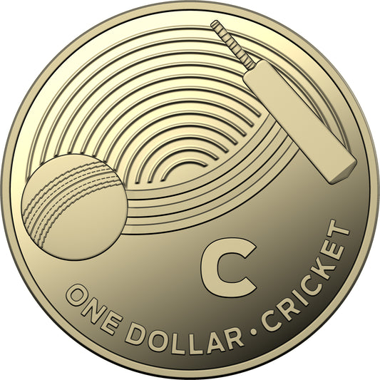 2019 GREAT AUSSIE COIN HUNT - C CRICKET  - UNC $1