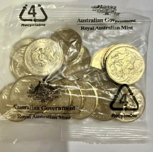 2021 MOB OF ROOS $1 RAM BAG - 20 UNCIRCULATED COINS - VERY LOW MINTAGE