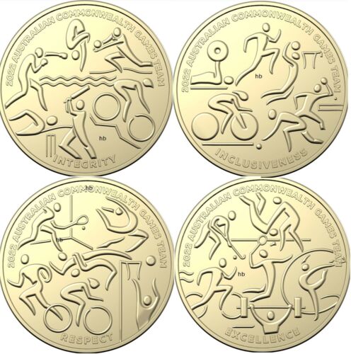 2022 Commonwealth Games $1 set of 4 UNC
