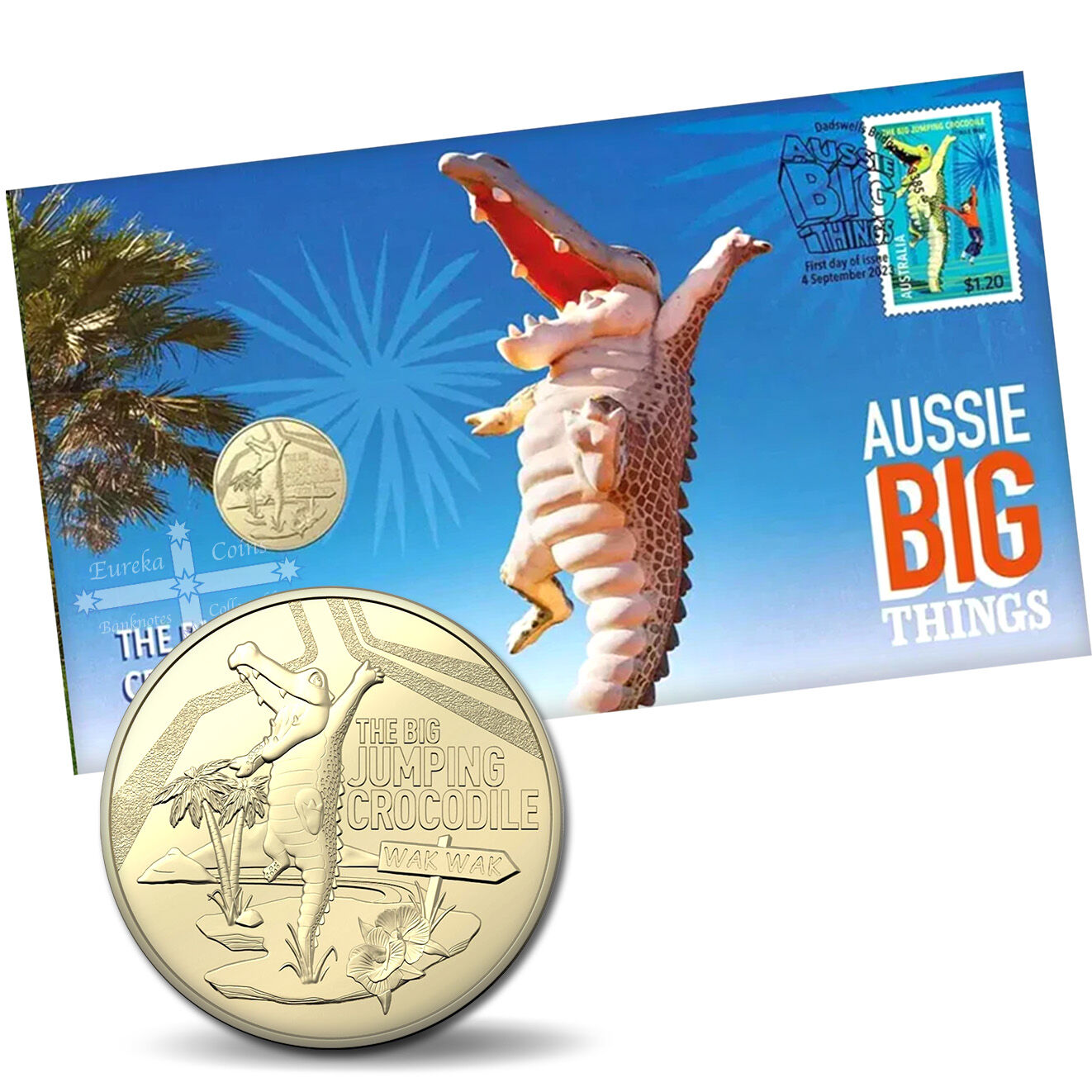 2023 $1 The Big Jumping Crocodile - Aussie Big Things PNC