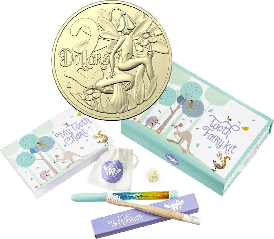 2023 TOOTH FAIRY KIT $2 RAM WITH TOOTHBRUSH, GLITTER PEN AND TOOTH CHART