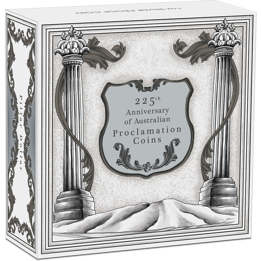 225th Anniversary of Australian Proclamation Coins - Pillar Dollar 2025 1oz Silver Proof Coin