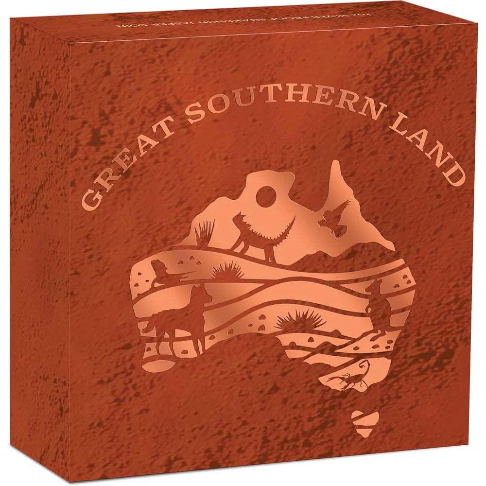 2025 PERTH MINT GREAT SOUTHERN LAND Snakeskin Jasper 1 Oz Silver Coin $1 Australia