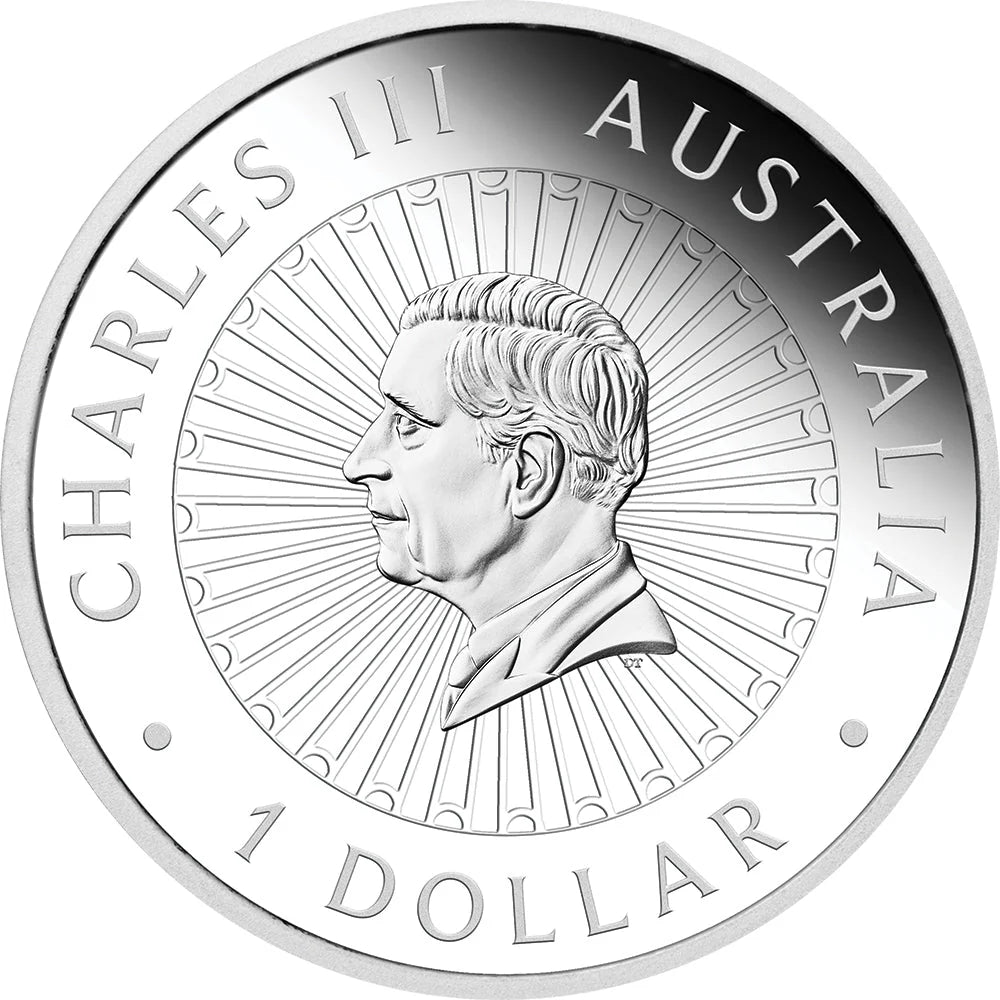 2025 PERTH MINT GREAT SOUTHERN LAND Snakeskin Jasper 1 Oz Silver Coin $1 Australia