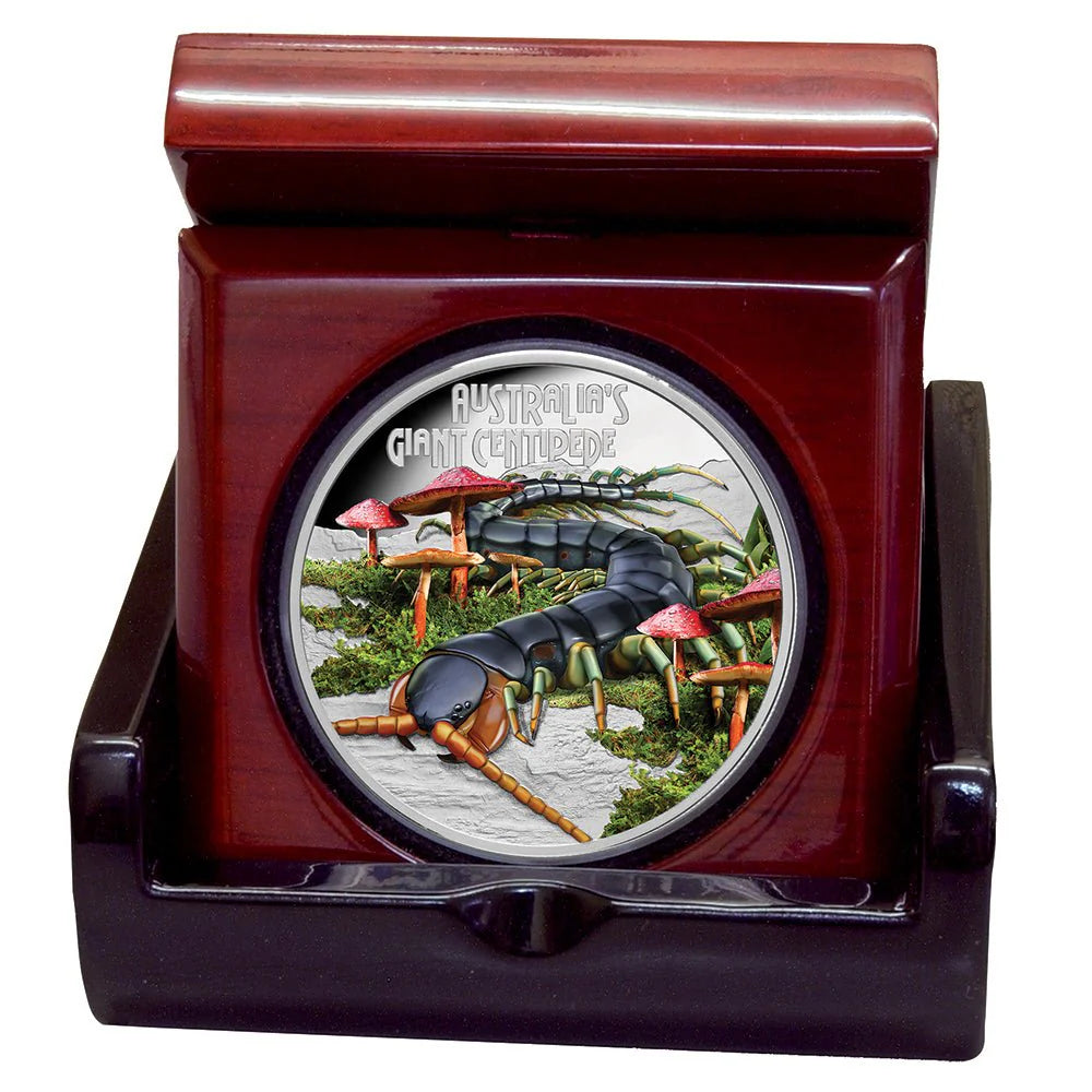 2026 $1 Deadly & Dangerous - Giant Centipede 1oz Silver Proof Coin