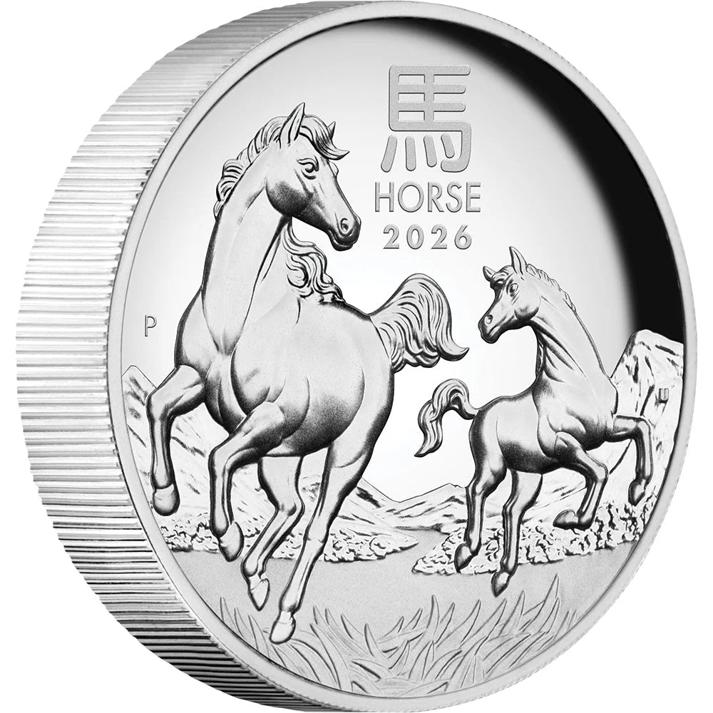 2026 Year Of The Horse 1oz High relief Silver Coin