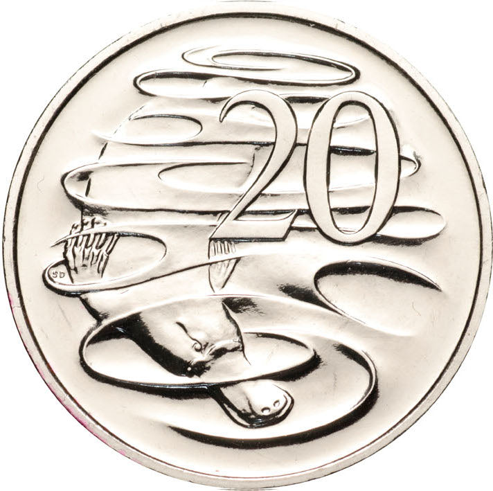 1969 Platypus uncirculated 20c coin - ex mint set