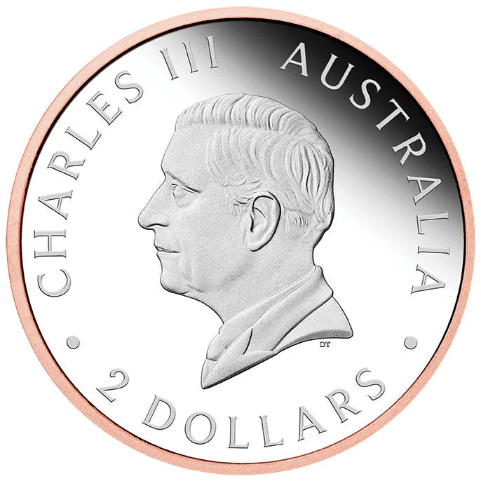 2025 $2 Wedge-tailed Eagle Gilded Ultra High Relief 2oz Silver Proof Coin