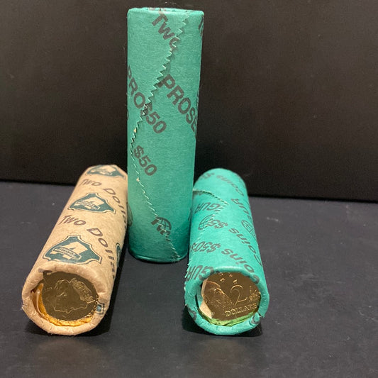 2022 $2 SECURITY ROLLS 25 UNC COINS
