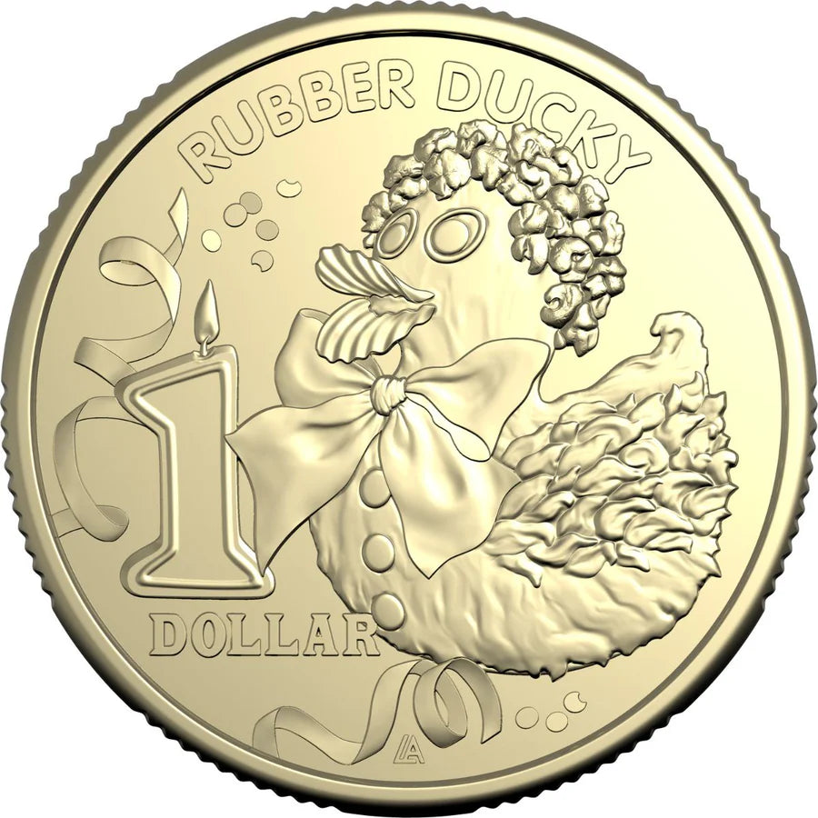 2025 $1 Rubber Ducky Australian Women's Weekly Birthday Cake Uncirculated Coin - NO CARD