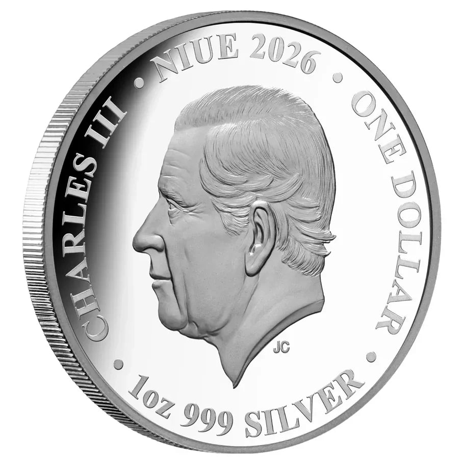 2026 Sabre-Toothed Tiger $1 1oz Silver Proof Coin