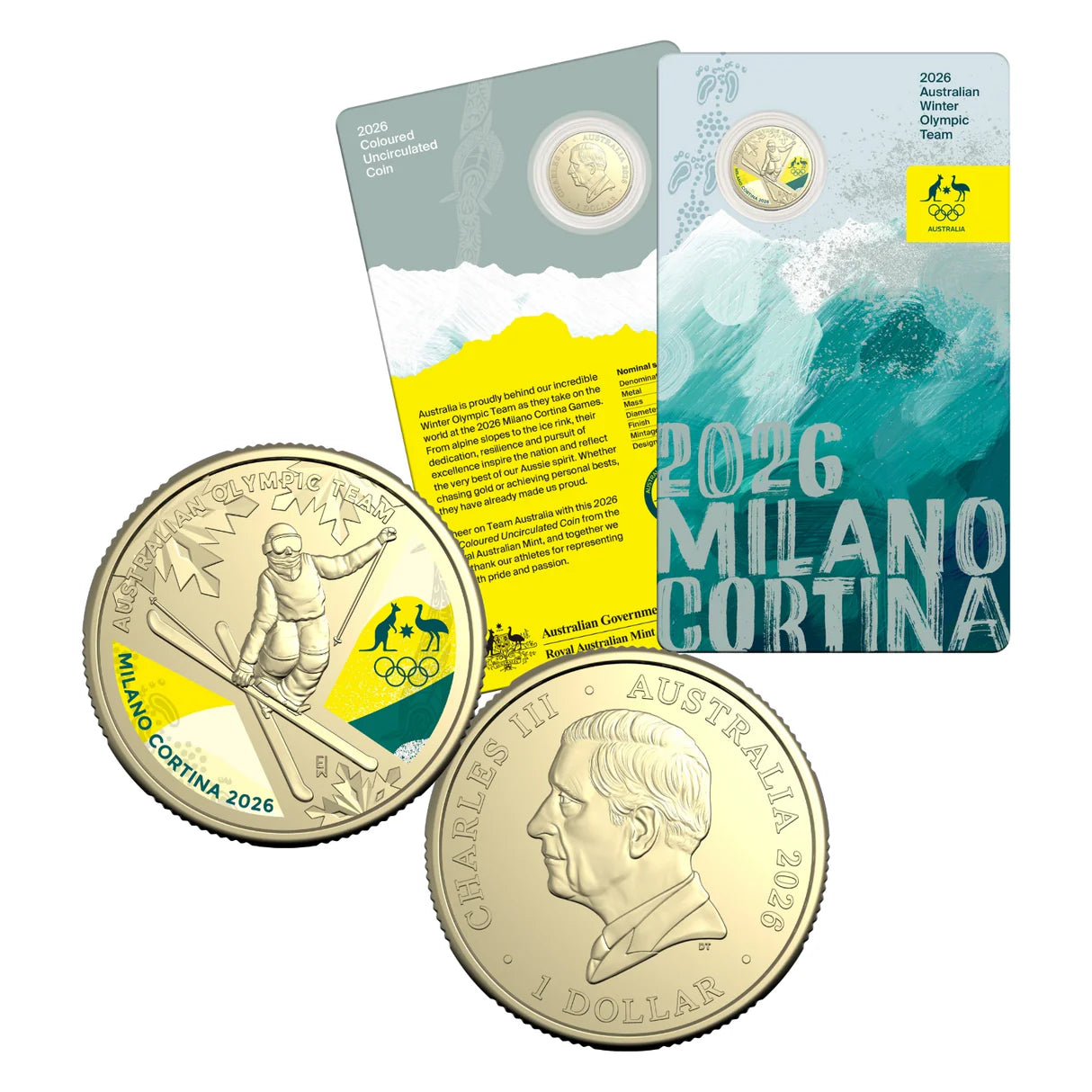 2026 Australia Winter Olympics $1 Uncirculated Coin