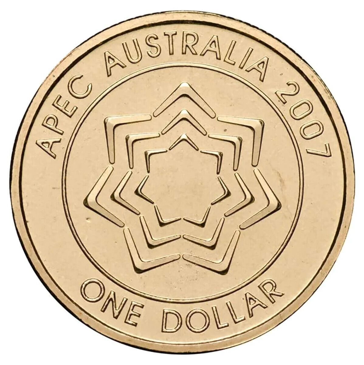 2007 Commemorating APEC $1 coin Circulated