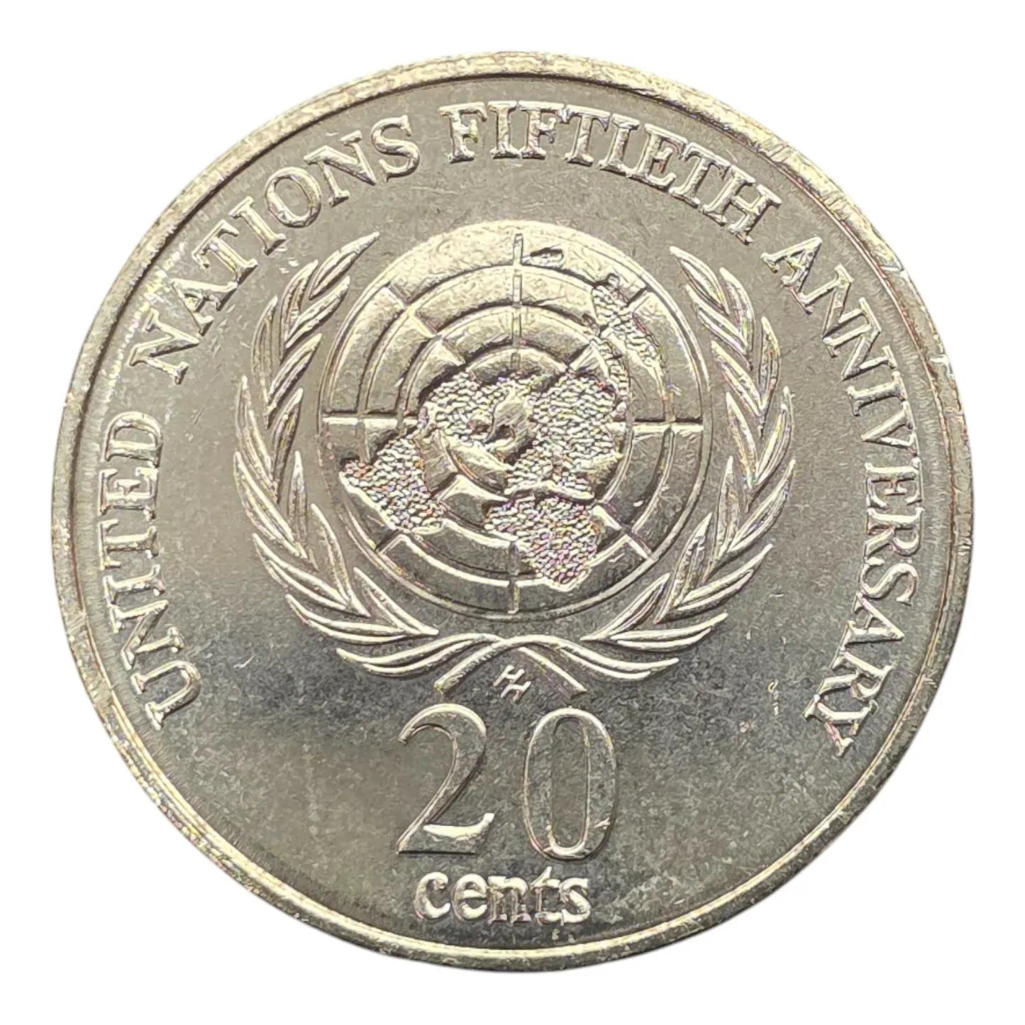 1995 50th Anniversary of United Nations 20c coin Circulated