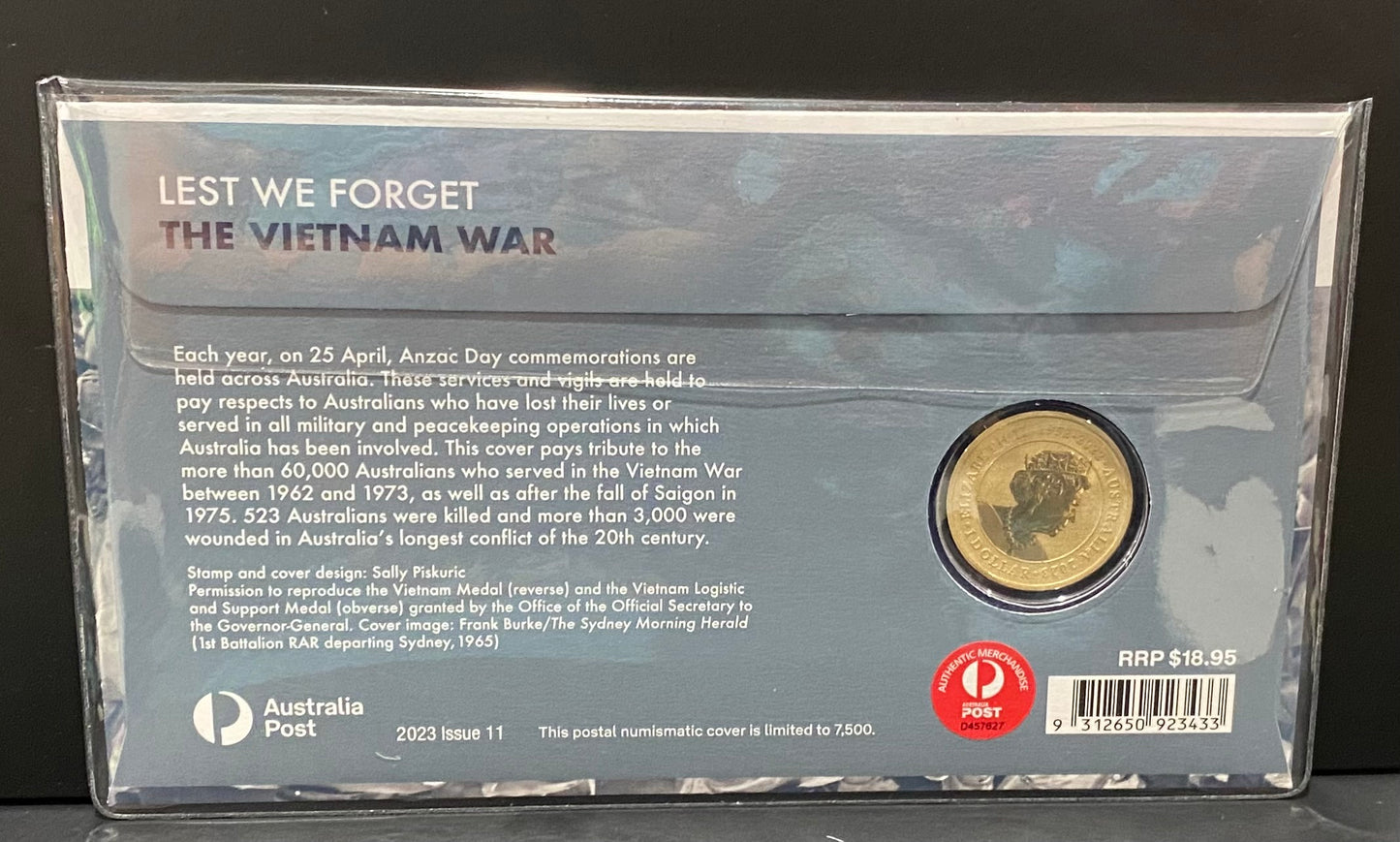 2023 LEST WE FORGET THE VIETNAM WAR $1 PNC