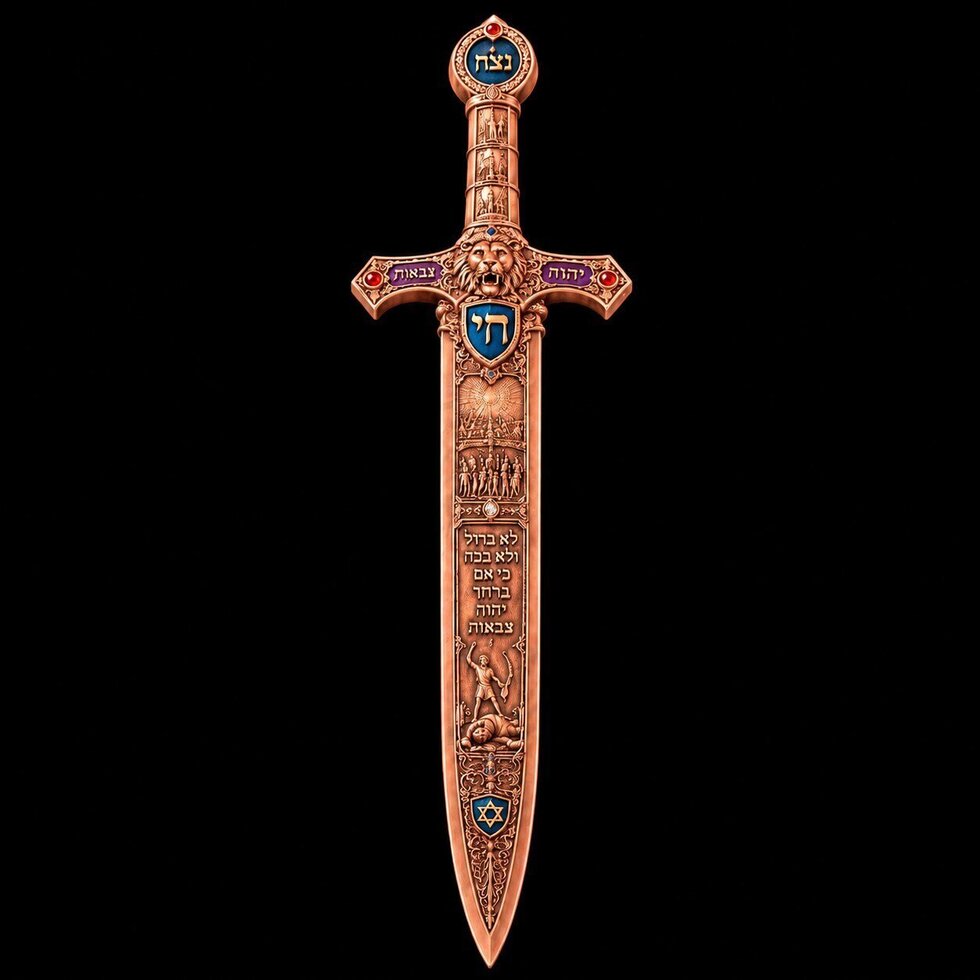 PRE ORDER - The Sword of Goliath Shaped 2 oz Copper Medal