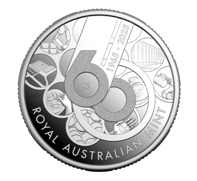 2025 $1 60th Anniversary of the Royal Australian Mint Silver Proof