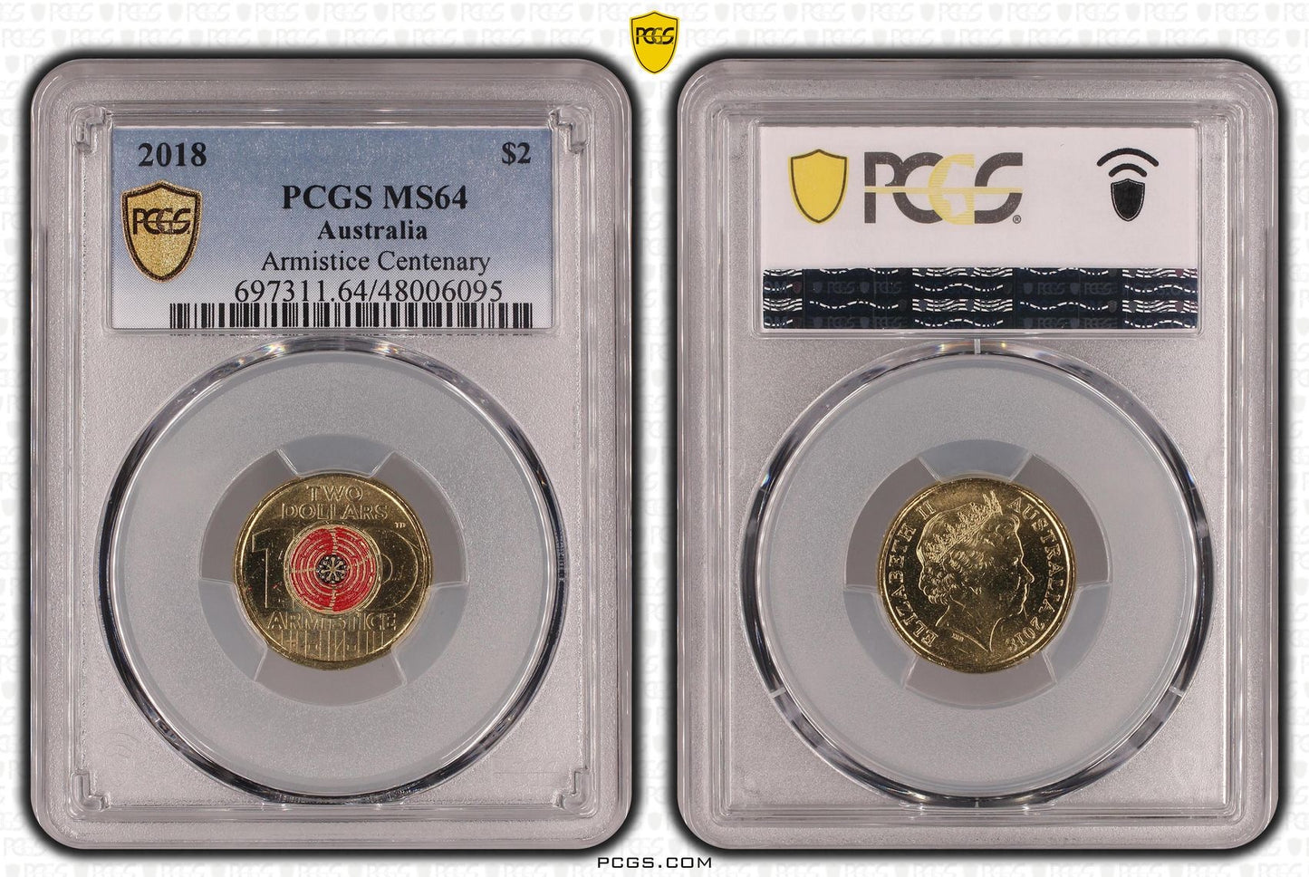 2018 PCGS MS64 ARMISTICE