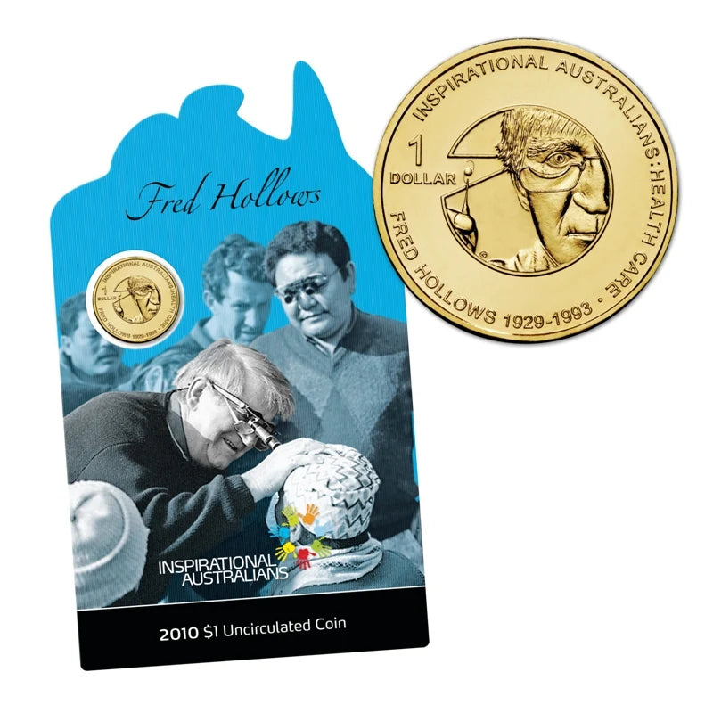 $1 2010 Inspirational Australians - Fred Hollows UNC