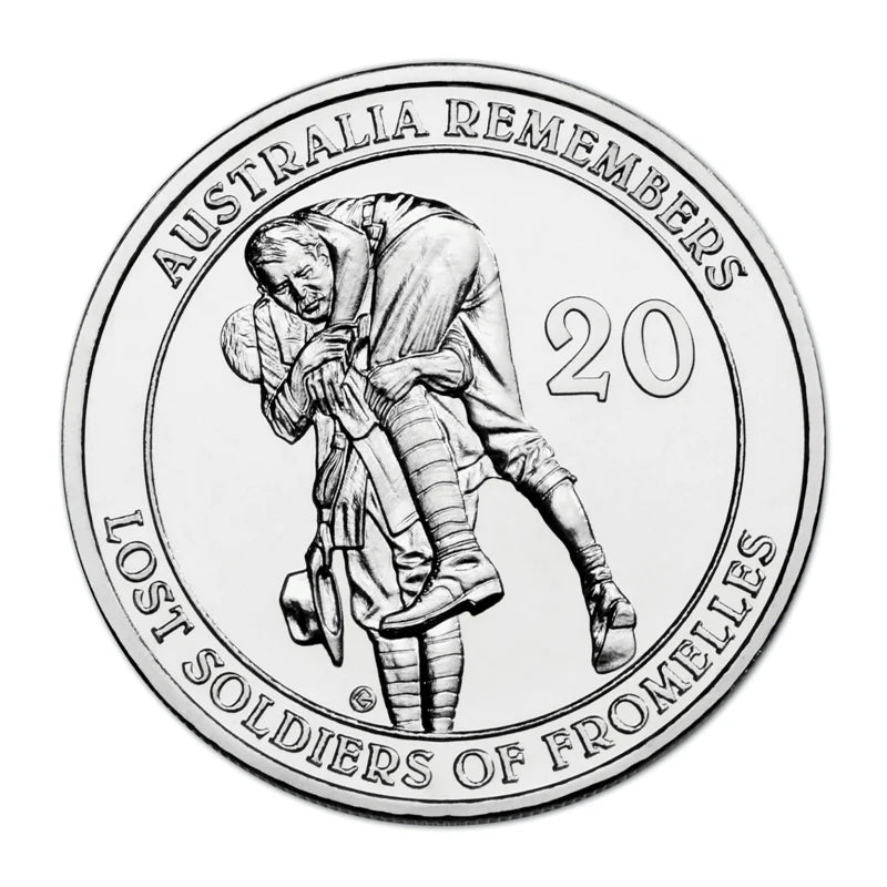 2010 20 Cent Uncirculated Coin: "Lost Soldiers of Fromelles."