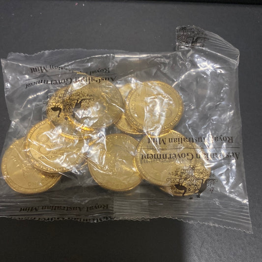 2018 100 YEARS OF ANZAC $1 RAM BAG 10 UNC COINS