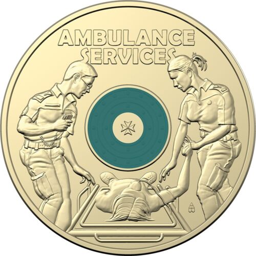 2021 AMBULANCE SERVICE RAM BAG - 5 UNCIRCULATED $2 COINS