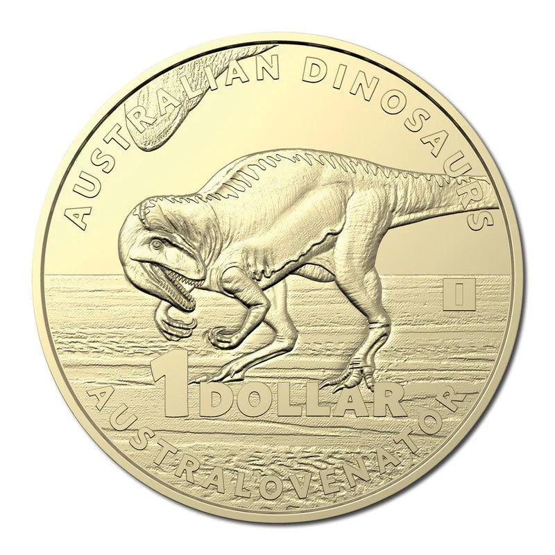 2022 $1 Australian Dinosaur – Australovenator - unc - privy mark "I"