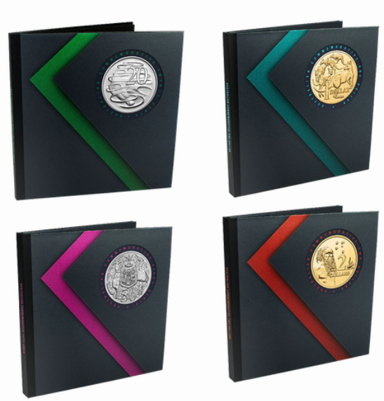 Australian 20c-$2 Circulating Commemorative Coin 4-Folder Set