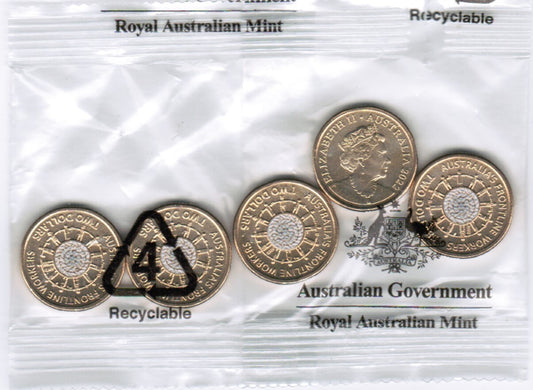 2022 $2 RAM Bag-5 Coins Frontline Workers