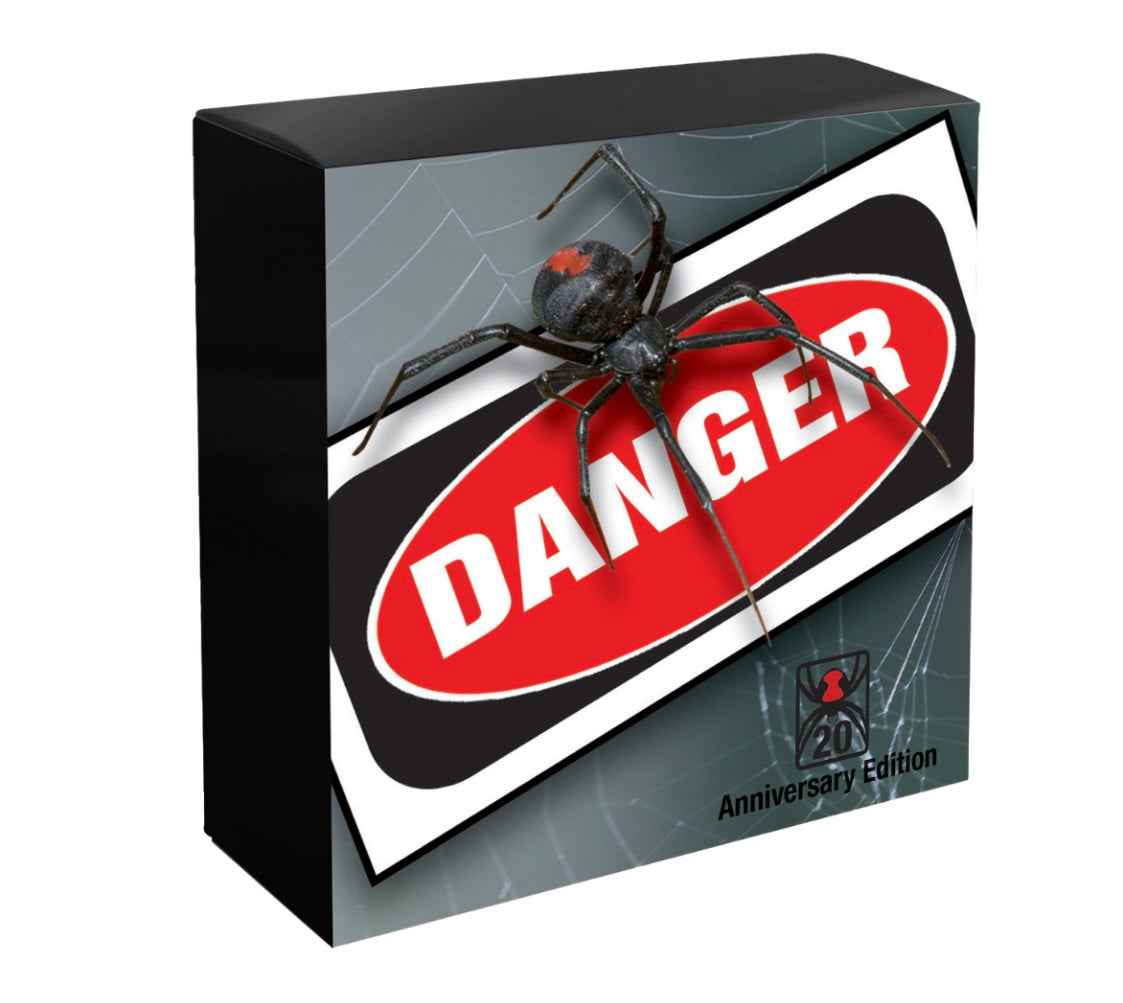 Deadly & Dangerous 2026 $1 Redback Spider 20th Anniversary Privy Mark 1oz Silver Proof Coin