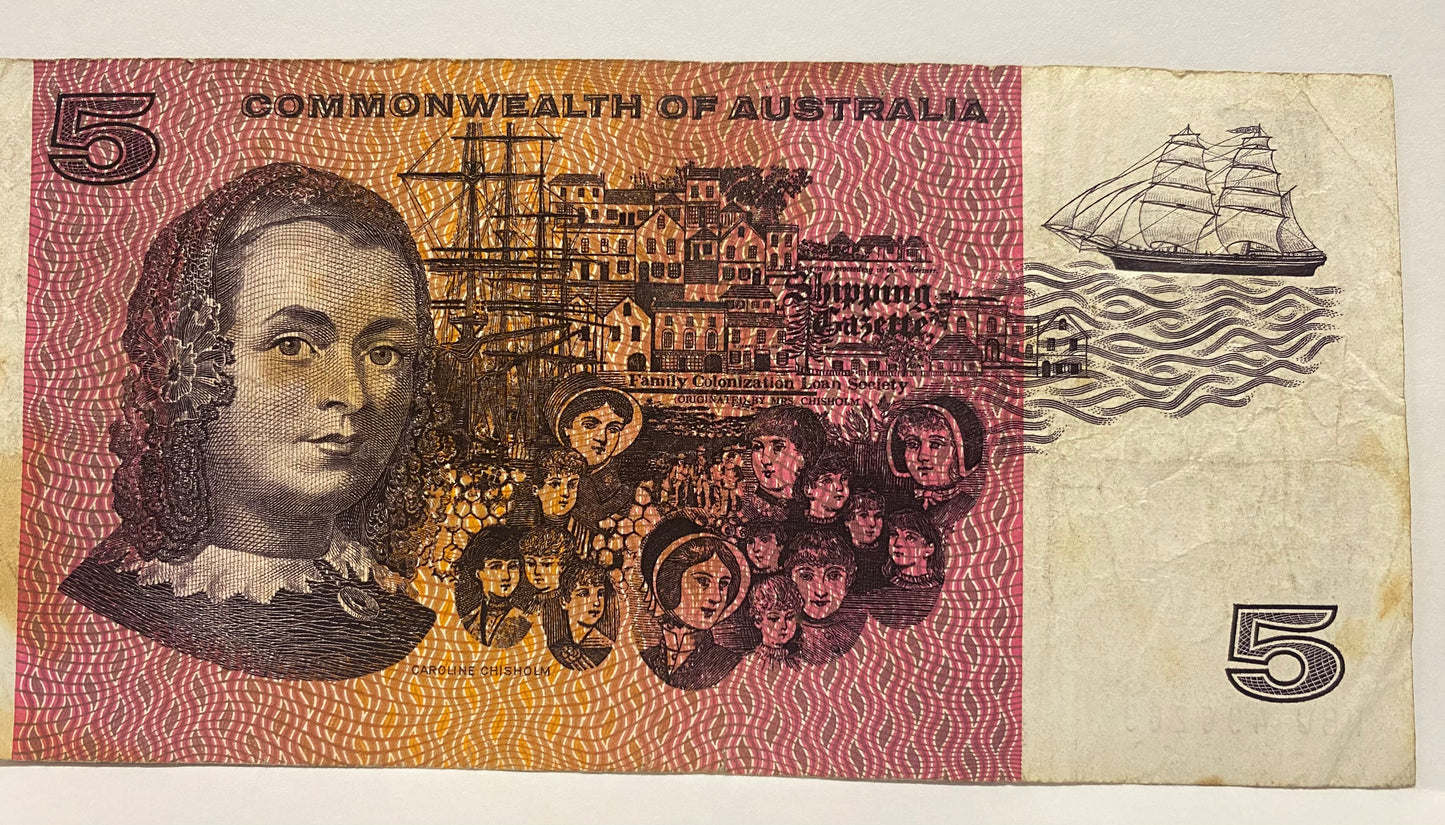 1967 $5 COMMONWEALTH OF AUSTRALIA COOMBS/RANDALL