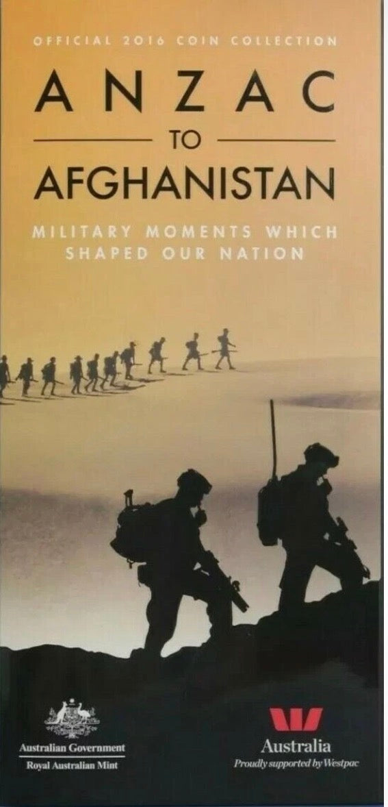 2016 Anzac to Afghanistan 15 coin folder set
