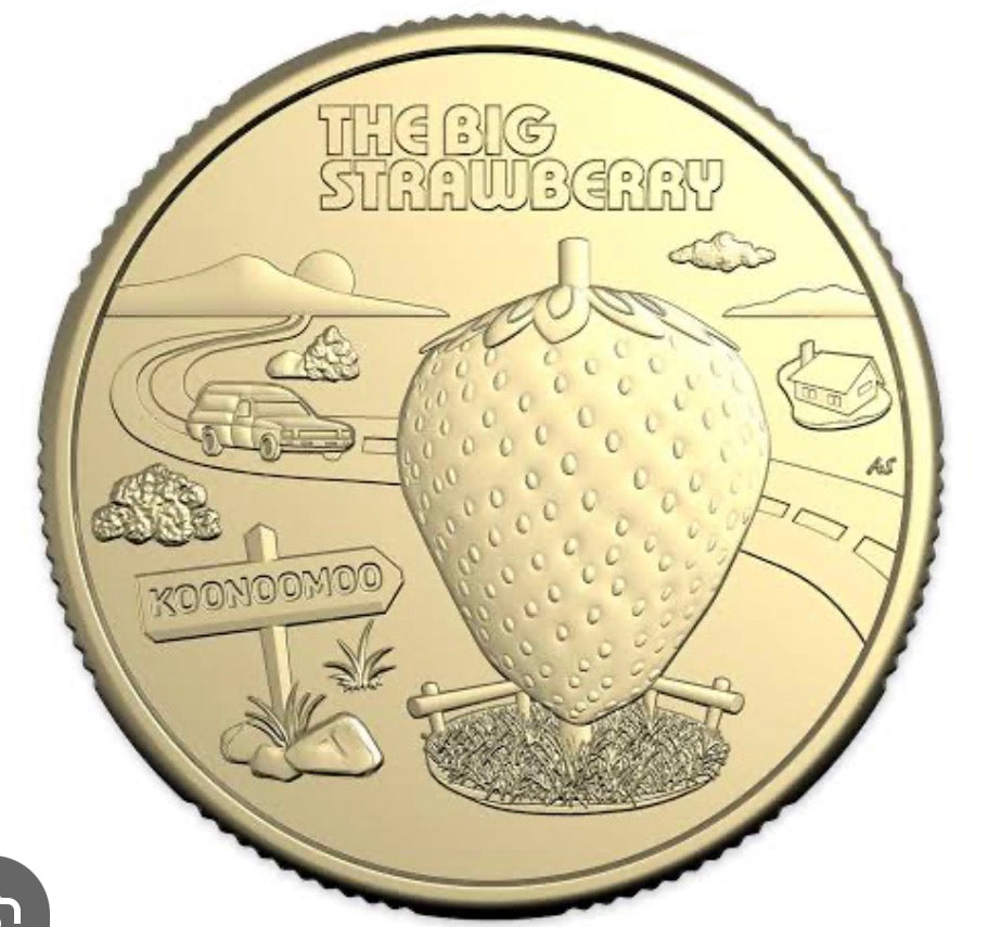 2025 Aussie Big things 2 - Big Strawberry $1 uncirculated
