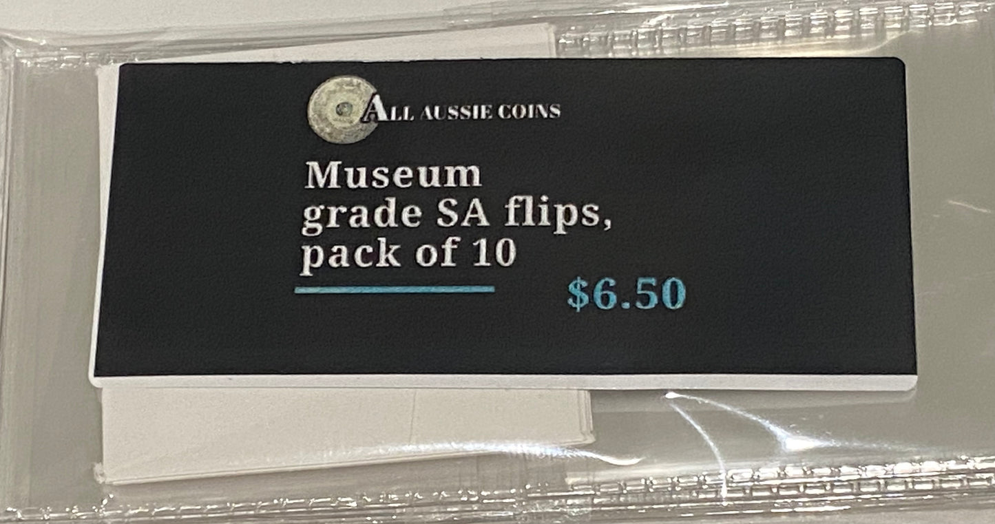 Supersafe Museum grade 2x2 coin flips pack of 10 - SAFLIP