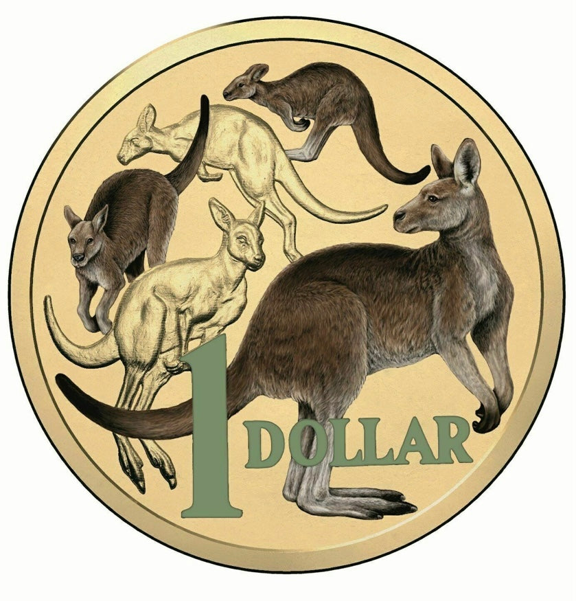 2014 Coloured Mob of Roos - ex mint set uncirculated