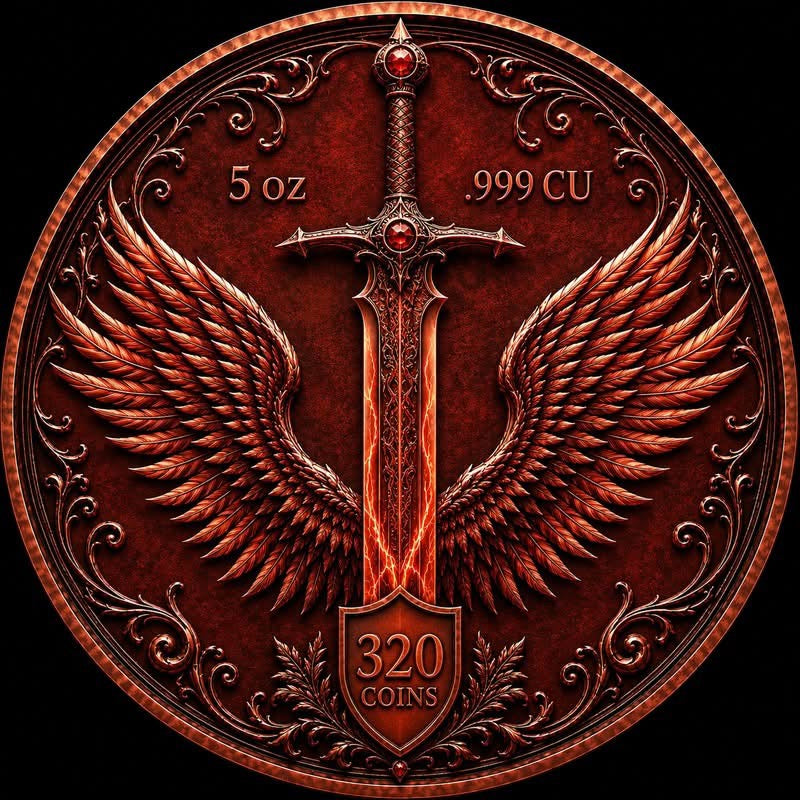 Fire Dragon Libertad Tribute 5 oz Copper Medal