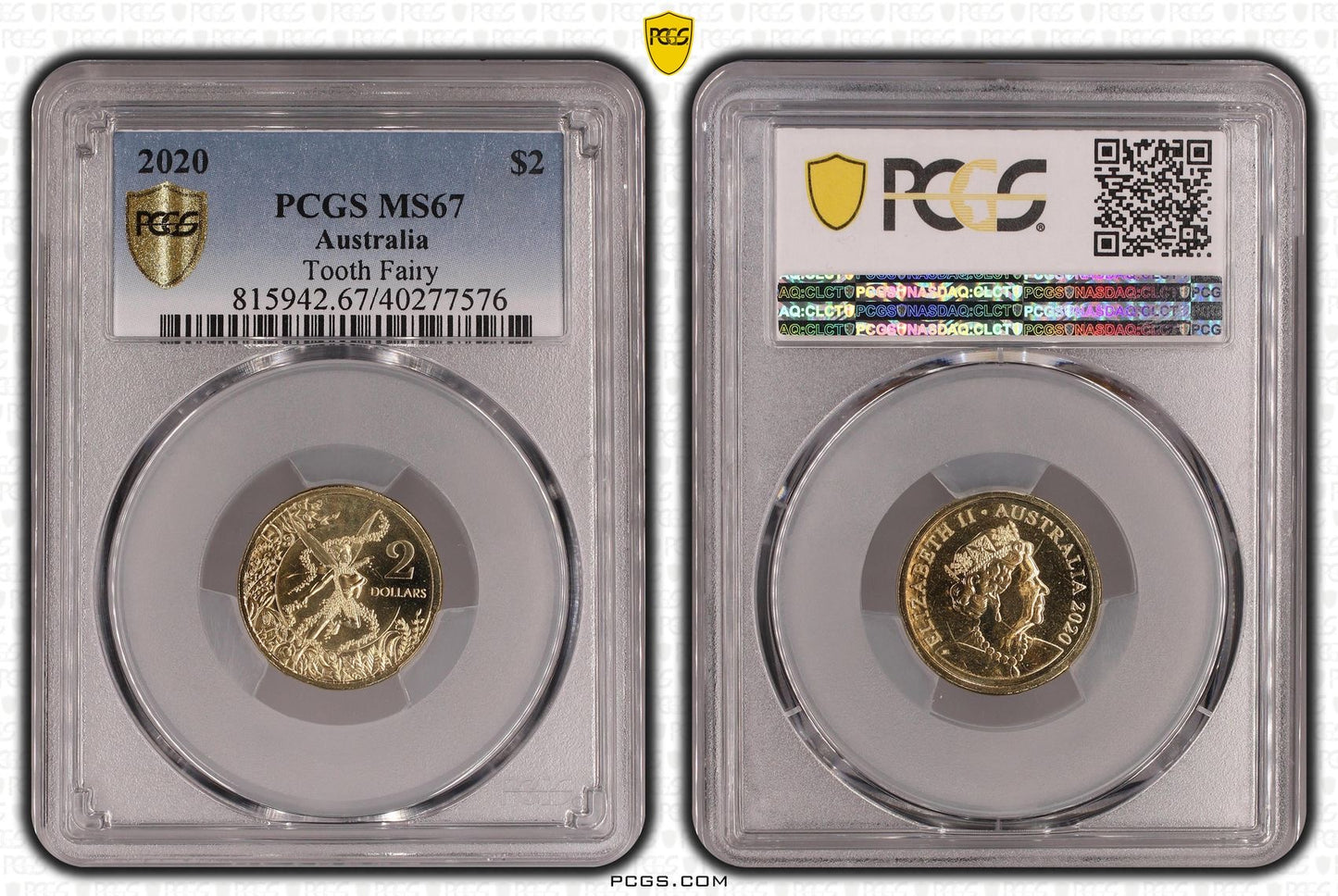 2020 PCGS MS67 2020 TOOTH FAIRY $2 UNC