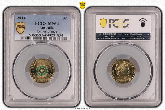 2014 PCGS MS64 GREEN DOVE
