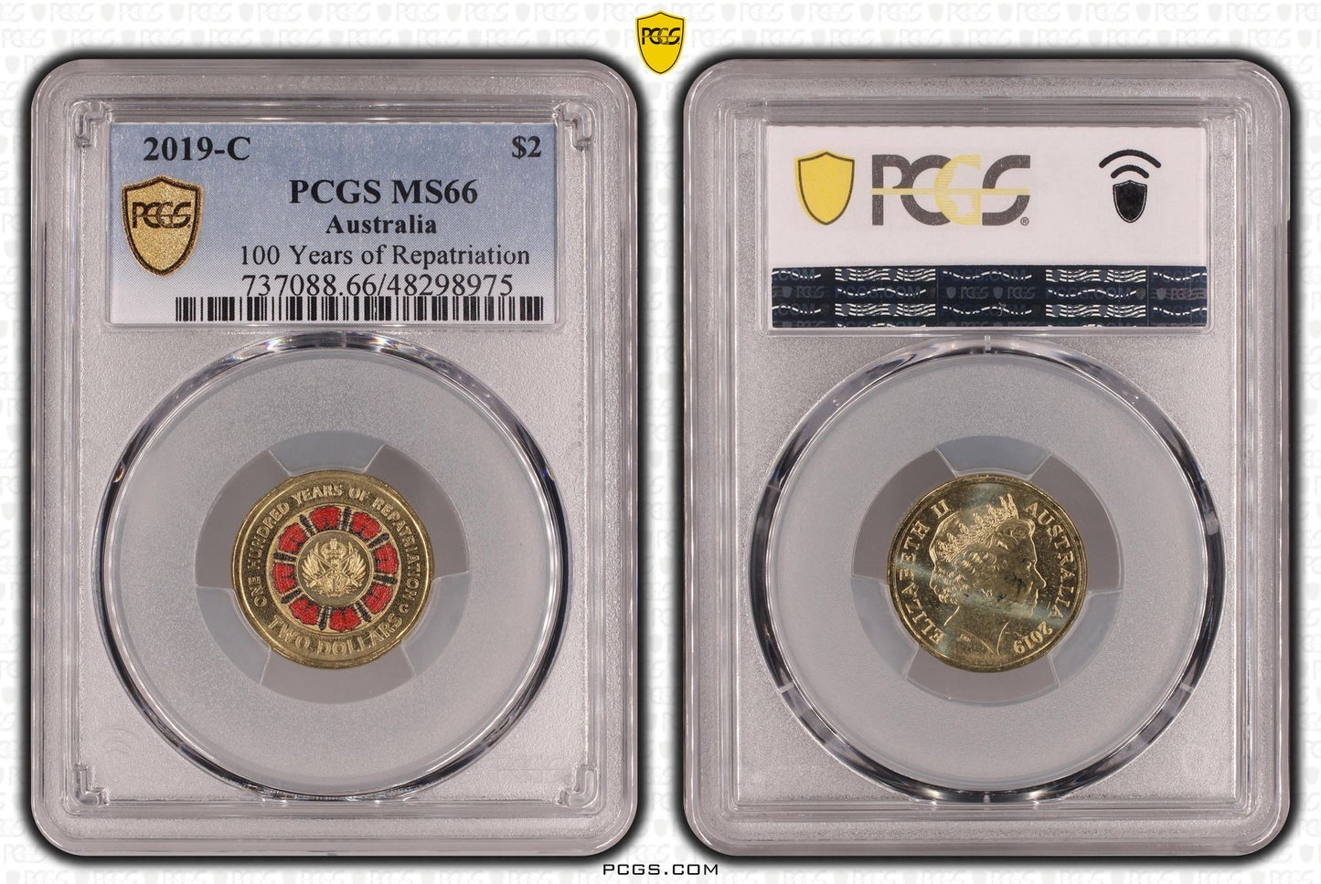 2019-C MS66 100 YEARS OF REPATRIATION