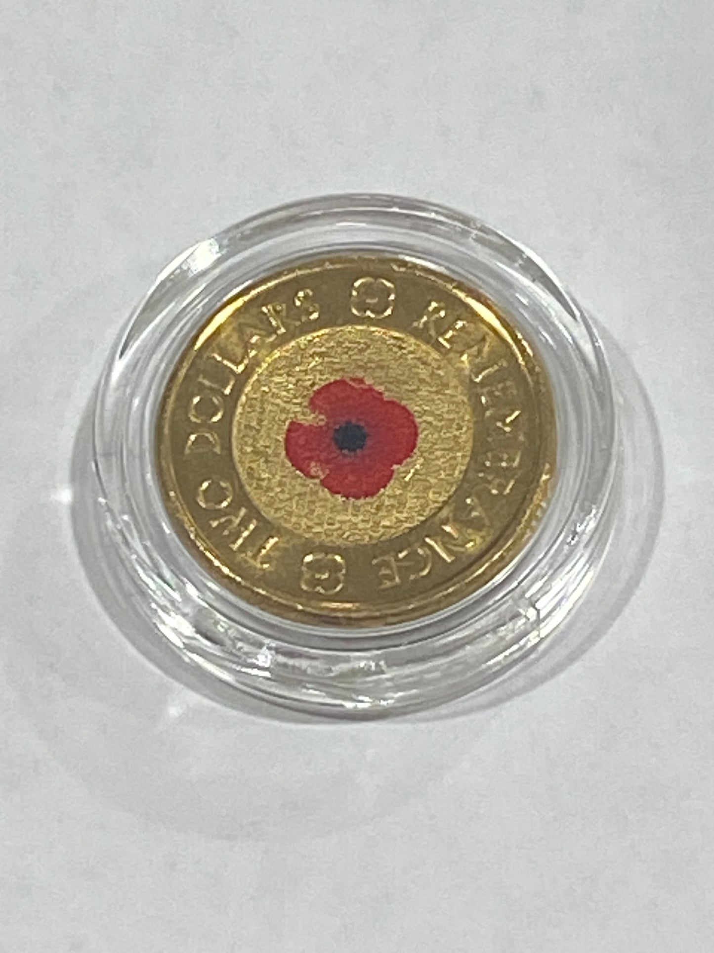 2012 RED POPPY UNCIRCULATED WITH PAINT CHIP