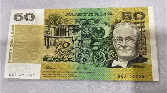 Australia Paper $50 Banknote - circulated - Great Condition