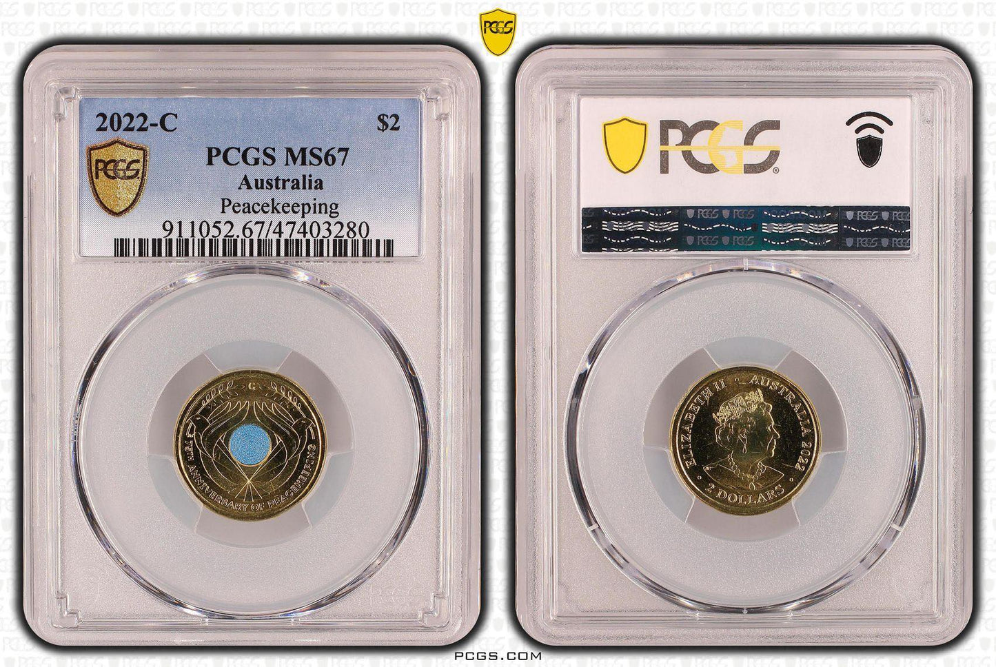 2022-C PCGS MS67 PEACEKEEPING